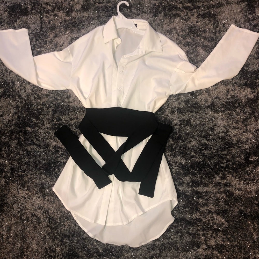 Button down oversized shirt